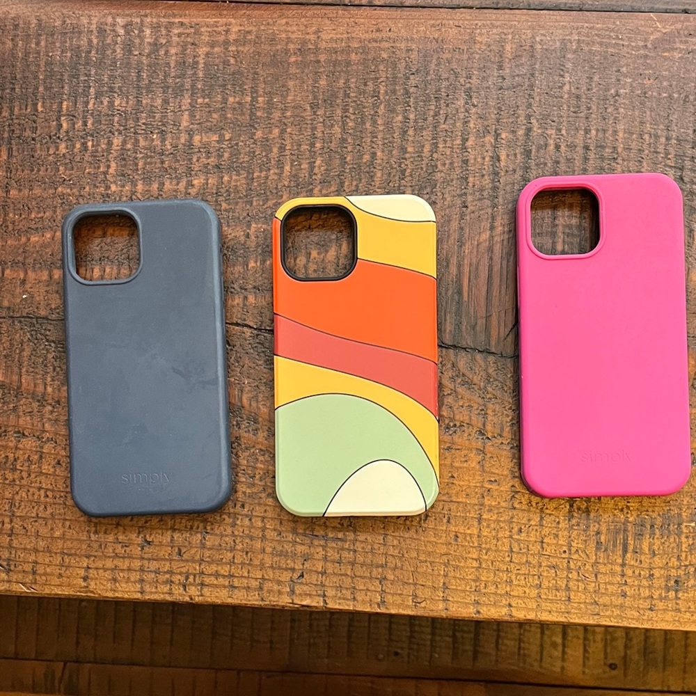 Phone Case Set - Navy, Multicolor, Pink
